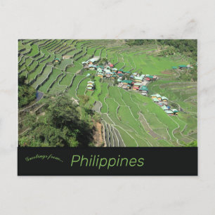 Postal Terrazas de arroz Batad cerca de Banaue Ifugao Fil
