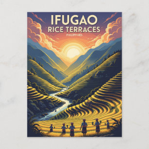 Postal Terrazas de arroz de Ifugao Viajes Filipinas