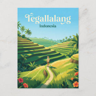 Postal Terrazas de arroz de Tegallalang Indonesia