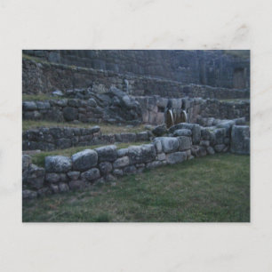 Postal Terrazas de piedra antiguas incas y fuentes de agu