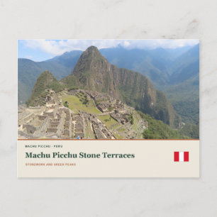 Postal Terrazas de Piedra de Machu Picchu