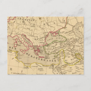 Postal Terre aux trois fils de Noe