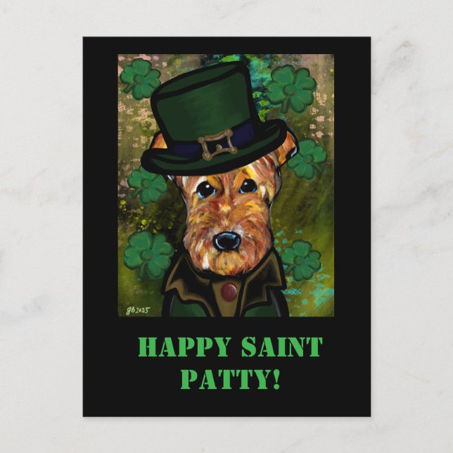 POSTAL TERRIER AIREDALE (Anverso)