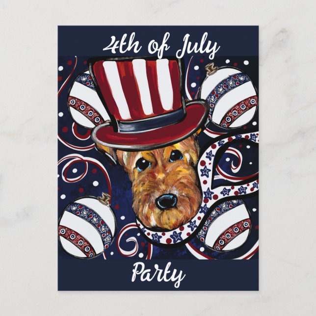 POSTAL TERRIER AIREDALE (Anverso)