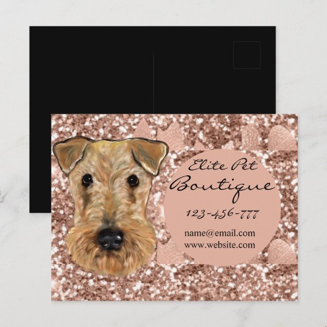 POSTAL TERRIER AIREDALE  (Anverso / Reverso)
