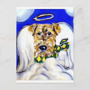 Postal Terrier Airedale Ángel