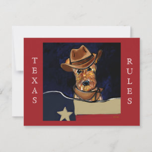 POSTAL TERRIER DE AIREDALE  