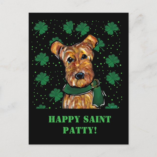 POSTAL TERRIER DE AIREDALE   (Anverso)