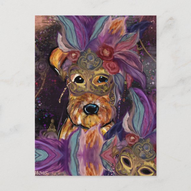 POSTAL TERRIER DE AIREDALE   (Anverso)