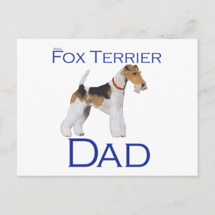 Postal Terrier de pelo liso de zorro Día del Padre