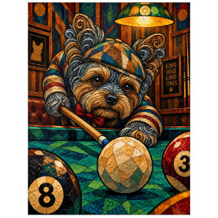 Postal Terrier de Yorkshire, mosaico geométrico