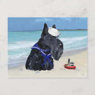 Postal Terrier Escocés Marinero