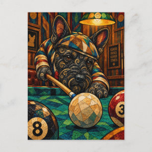 Postal Terrier Escocés, Mosaico Geométrico