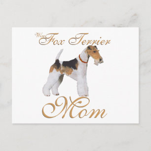 Postal Terrier Fox de Alambre Día de la Madre