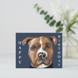 POSTAL TERRIER STAFFORDSHIRE AMERICANO 