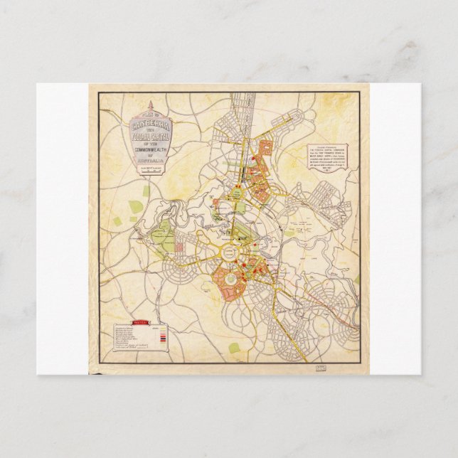 Postal Territorio australiano de la capital Canberra (Anverso)