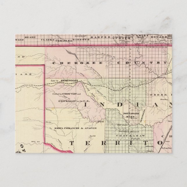 Postal Territorio Indio 2 (Anverso)