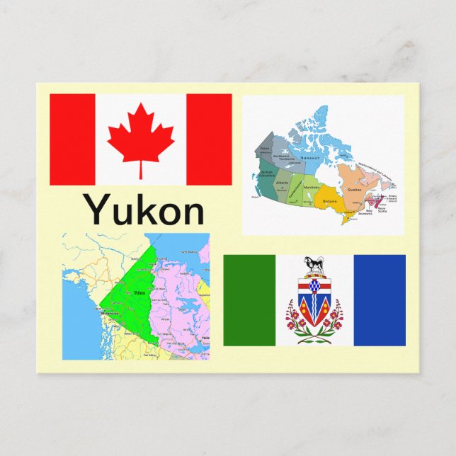 Postal Territorio Yukón Canadá (Anverso)