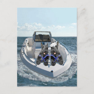 Postal Territorios escoceses en barco