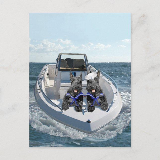 Postal Territorios escoceses en barco (Anverso)