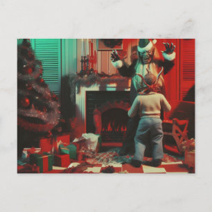 Postal Terror de Navidad Retro