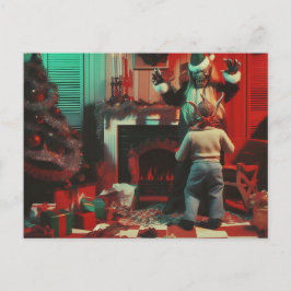Postal Terror de Navidad Retro
