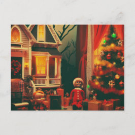 Postal Terror de Navidad Retro