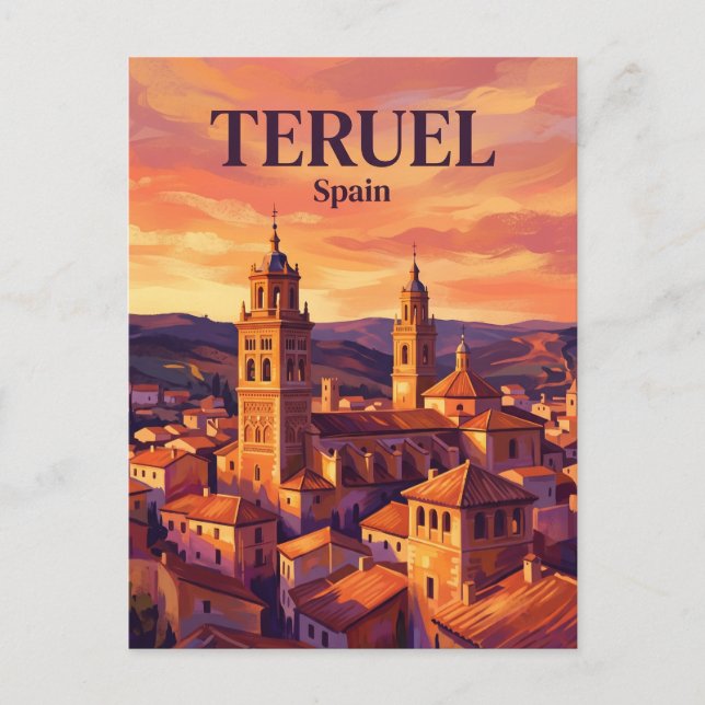 Postal Teruel España (Anverso)