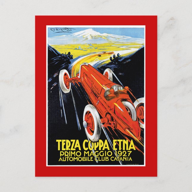 Postal Terza Coppa Etna (Anverso)