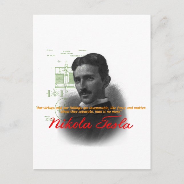 Postal Tesla (Anverso)