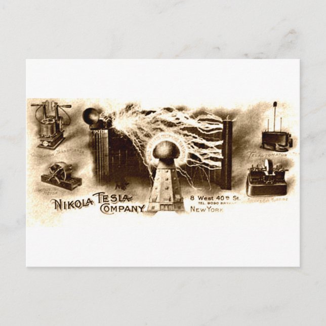 Postal Tesla Letterhead (Anverso)