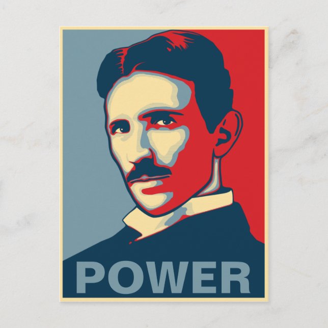 Postal Tesla Power (Anverso)