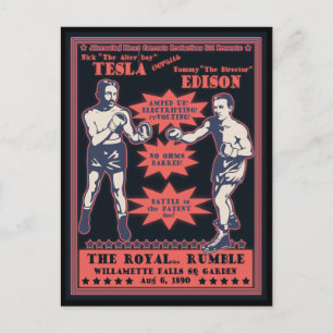 Postal Tesla v. Edison
