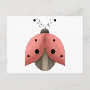 Postal Tesoros de jardín ・ Ladybug