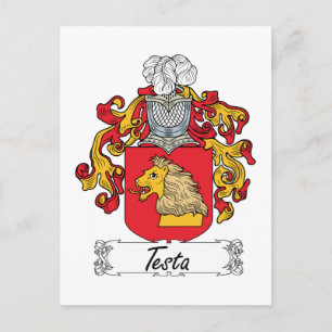 Postal Testa Family Crest