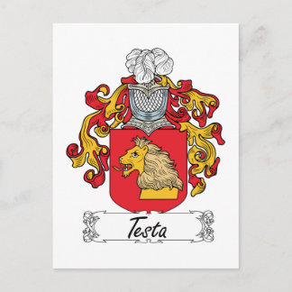 Postal Testa Family Crest