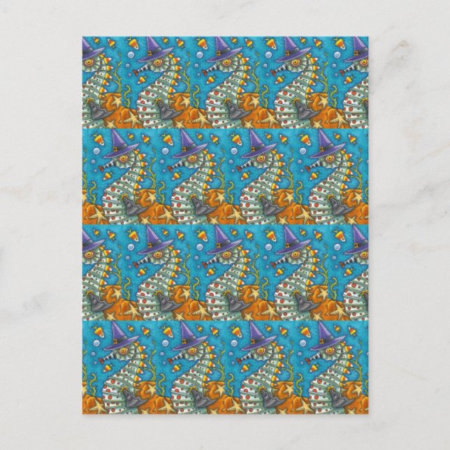 POSTAL TESTIGO DE CABALLO DE CABALLO, BAJO EL MAR HALLOWE (Anverso)