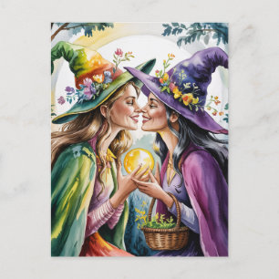 Postal Testigos lesbianas paganas