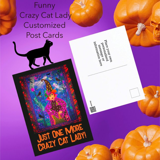 Postal Testigos personalizados asustaron la noche de Hall (Thrifty post card option for Halloween this year!)