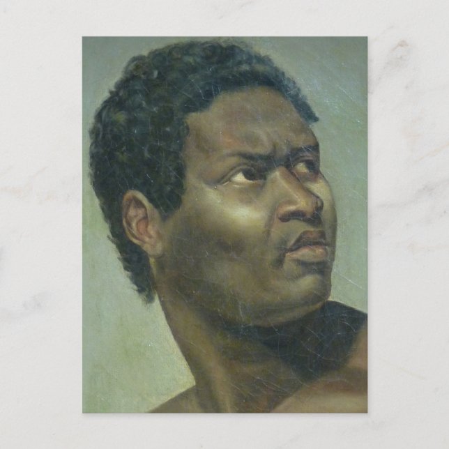 Postal Tête de Nègre (Jefe de un Negro) de Gros (Anverso)