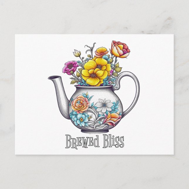 Postal Tetera Brewed Bliss (Anverso)