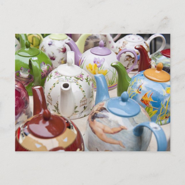 Postal Teteras a la venta en Leipzig, Alemania (Anverso)