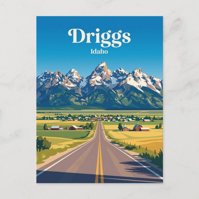 Postal Teton Scenic Byway Idaho (Anverso)