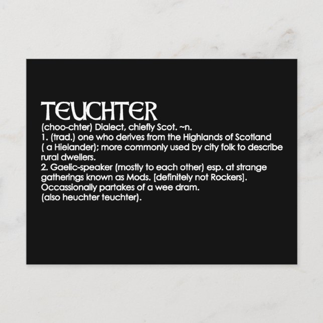 Postal Teuchter (Anverso)