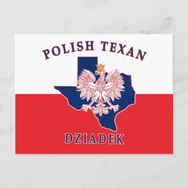 Postal Texan Dziadek de Polonia (Anverso)
