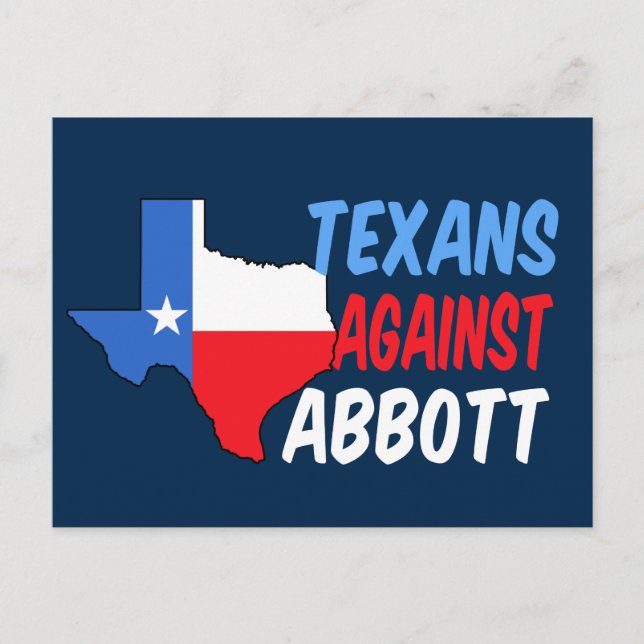 Postal Texanos contra Greg Abbott (Anverso)