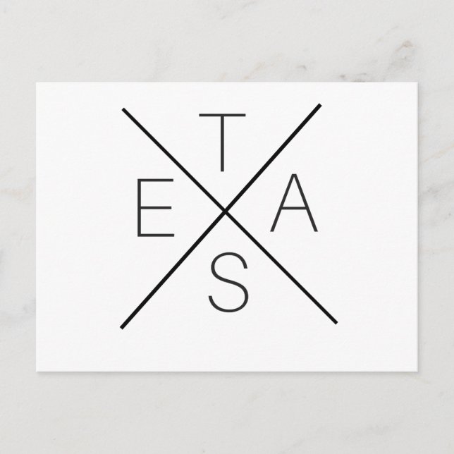 Postal TEXAS (Anverso)