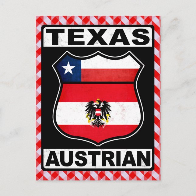 Postal Texas Austrian American Card (Anverso)