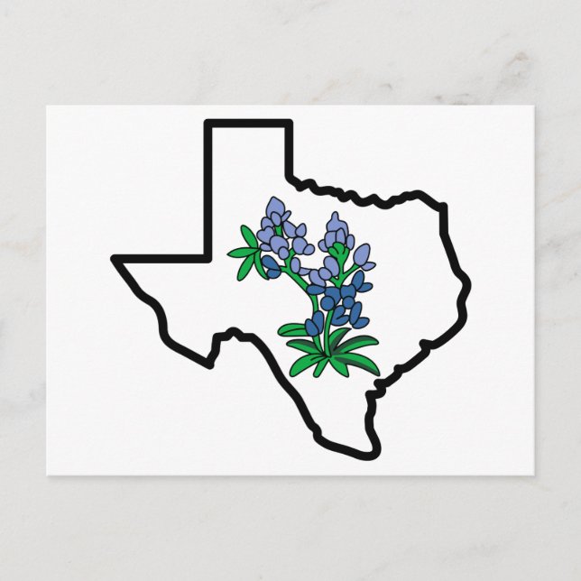 Postal Texas Bluebonnets (Anverso)