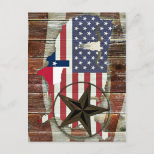 Postal Texas Lone Star Texas Long Horn